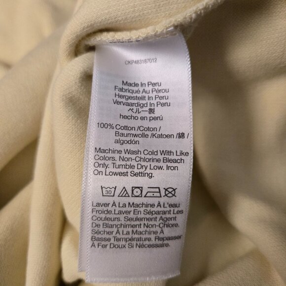 Madewell Muscle Tee & Shorts Set Daffodil yellow XS Comfy Athleisure Lounge NWT - Picture 14 of 14